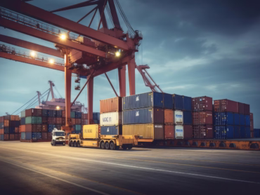 logistics-transportation-container-cargo-ship-cargo-plane-with-working-crane-bridge-shipyard-sunrise-logistic-import-export-transport-industry-background-ai-generative_123827-24177